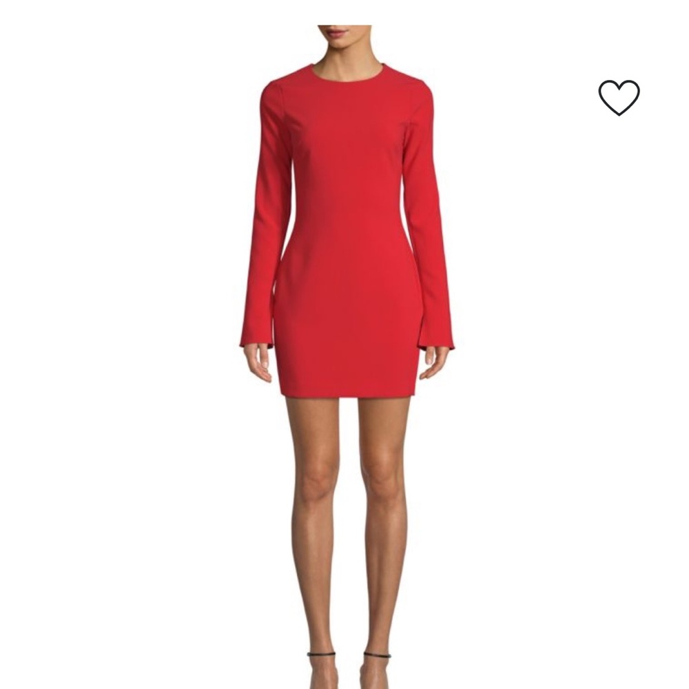 LIKELY Red Long Sleeve Dress